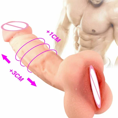 Grande brinquedo sexual realista TPE vibrador para homens macio 3D sexo boneca pênis vagina G